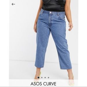 ASOS DESIGN Curve Straight Leg Jeans US 18 / UK 22